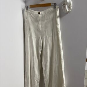 Elegant Cream linen Women's Pants from lulu